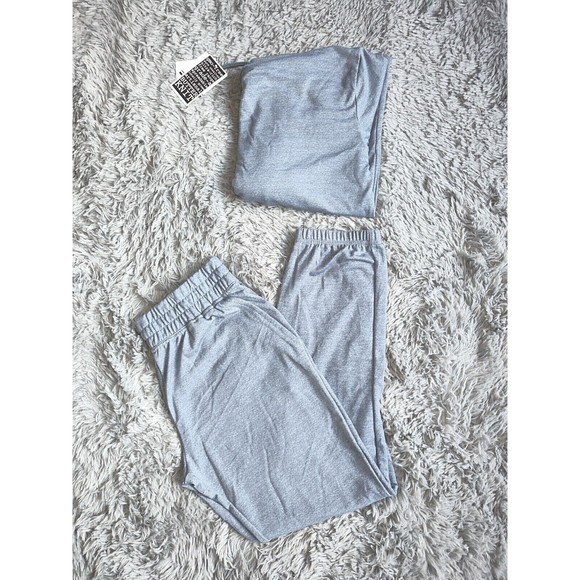 ROUDELAIN Women's Brushed Butter Knit Sweatshirt & Jogger Pants Pajama Set, S-XL - Picture 2 of 2